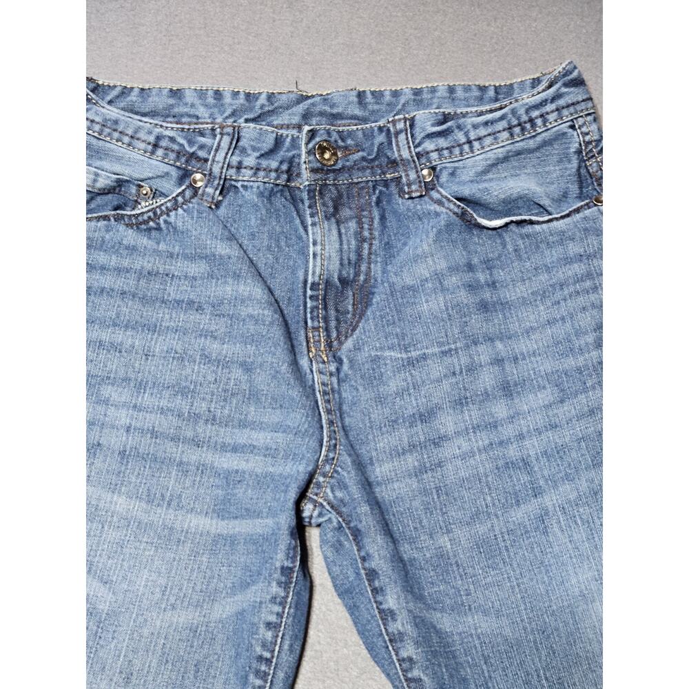 Buffalo David Bitton Jeans Girls 16 Blue Denim Stretch Mid Rise Straight Leg - Picture 2 of 10